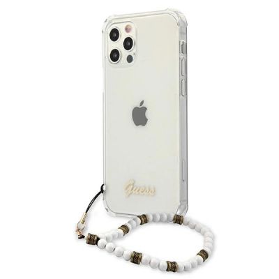 2. Guess GUHCP12MKPSWH iPhone 12/12 Pro 6.1" Transparentes Hardcase White Pearl