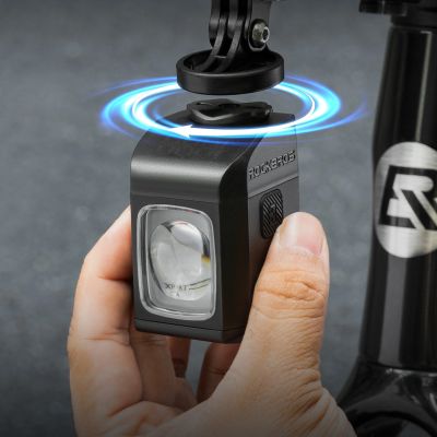 10. Rockbros M8 1600lm Fahrrad-Frontlicht mit Fernbedienung, 10 m Reichweite, wiederaufladbarem 4000 mAh Akku – Schwarz