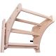 19. Turn-Wandbarren aus Holz und Metall mit 4 Griffen und passender Holzbank, 211 W