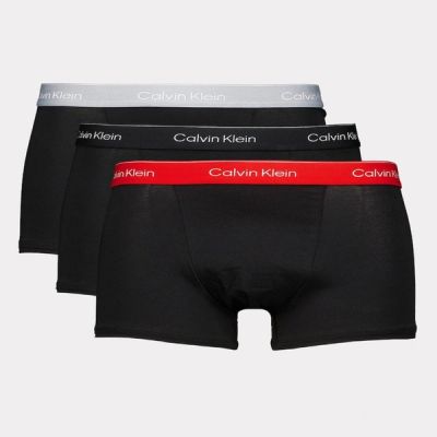6. Calvin Klein Herren-Boxershorts Relaxed, 3er-Pack, modisch, aus Baumwolle, schwarz und mehrfarbig