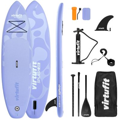 15. VIRTUFIT SUP BOARD SPLASH 225 MIT FLOW PURPLE ZUBEHÖR