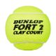 4. Dunlop Fort Clay Court Tennisbälle 4 Stück 601613