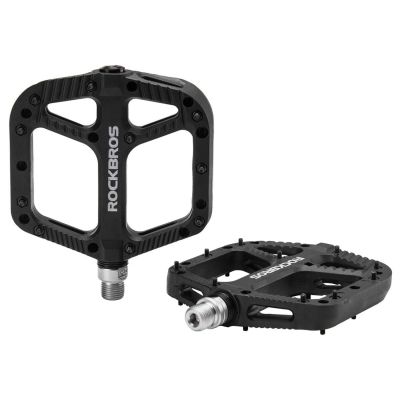 5. Rockbros 2018-12A Nylon-Fahrradpedale – Schwarz