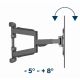 8. GEMBIRD Verstellbare LCD-Wandhalterung 32"-75" VESA MAX 600 x 400 mm, bis zu 45 kg