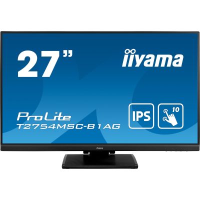 2. iiyama ProLite T2754MSC-B1AG Computermonitor 68,6 cm (27") 1920 x 1080 px Full HD LED-Touchscreen Mehrbenutzerfähig Schwarz