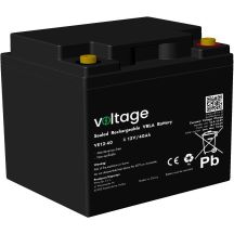 AGM-Batterie, Spannung 12 V, 40 Ah, VE12-40 (Lebensdauer 6-9 Jahre)