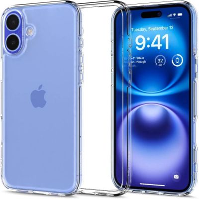 Spigen Ultra Hybrid-Hülle für iPhone 16 – transparent