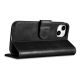 8. iCarer Oil Wax Wallet Case 2in1 Cover iPhone 14 Plus Anti-RFID Leder Flip Case Schwarz (WMI14220723-BK)