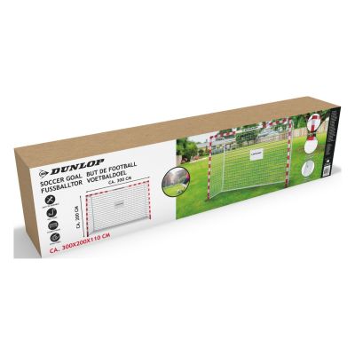 4. Fußballtor mit Netz 300x200x110 cm Allround Dunlop - 0666