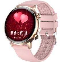 Damen-Smartwatch RUBICON RNCF09 Roségold/Pink SMARUB234