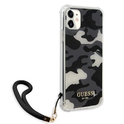 4. Guess GUHCN61KSARBK iPhone 11 6.1" / Xr schwarz/schwarz Hardcase Camo Collection