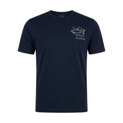 5. Paul&Shark Herren-T-Shirt aus Baumwolle, Marineblau, 26411035-13 – Klassischer Schnitt