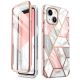 Supcase Cosmo Hülle für iPhone 14 Plus – rosa Marmor