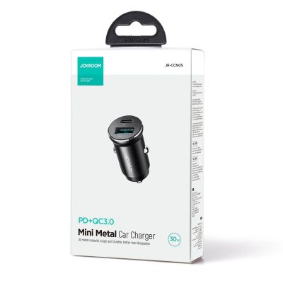 5. Joyroom JR-CCN05 30W USB-A/USB-C Mini-Autoladegerät – Schwarz