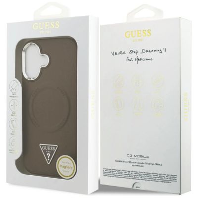 8. Guess Triangle Logo MagSafe Hülle für iPhone 17 - Braun