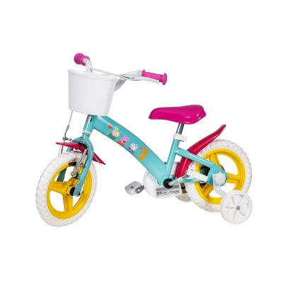 3. Kinderfahrrad 12" Peppa Pig grün 1198
