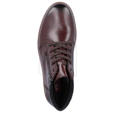 23. Rieker M RKR625 bequeme Lederstiefelette mit Wollfutter, braun