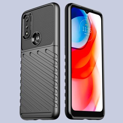 6. Thunder Case flexible gepanzerte Hülle für Motorola Moto G Play 2022 schwarz