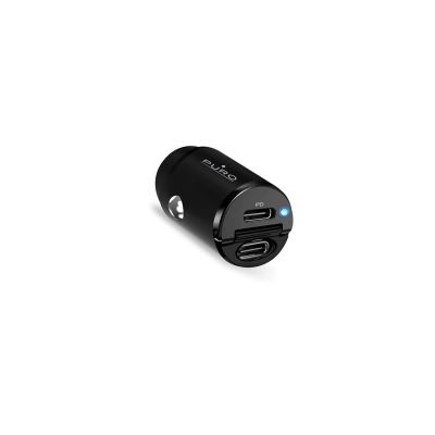 3. Puro Mini 30W Power Delivery 2 x USB-C Autoladegerät – Schwarz