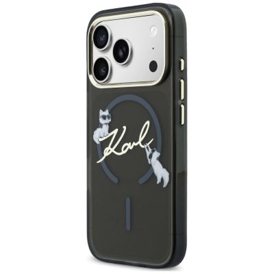 2. Karl Lagerfeld MagSafe-Hülle mit Schriftzug für iPhone 18 Pro Max / 17 Pro Max – Schwarz