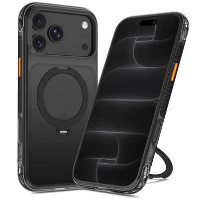 2. Tech-Protect MagAir Stand MagSafe CC Hülle für iPhone 18 Pro Max / 17 Pro Max – Mattschwarz
