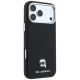 4. Karl Lagerfeld MagSafe-Schutzhülle mit genarbtem Karl-Kopf-Motiv für iPhone 18 Pro / 17 Pro – Schwarz