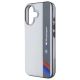 6. BMW Motorsport IML Vertikalstreifen iPhone 16 Hülle - Grau