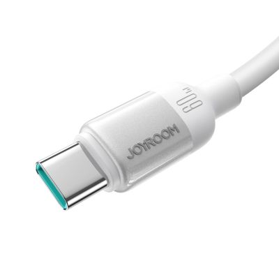 2. Joyroom S-A62 Lively Series 3A Schnelllade-Datenkabel (USB-A auf Typ-C) 1,2 m – Weiß