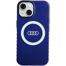 Audi IML Big Logo MagSafe Hülle für iPhone 15 / 14 / 13 - blau