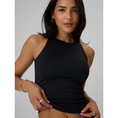 4. Ärmelloses, schmal geschnittenes Damen-T-Shirt, einfarbig, Größe 4F 4FRSS26TSLEF319-20S