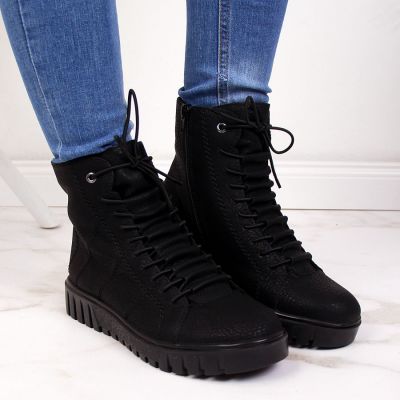 29. Rieker W R279B isolierte Stiefeletten, schwarz