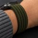 8. Tech-Protect Nylon-Sportarmband für Apple Watch 44 / 45 / 46 / 49 mm – Dunkelgrün