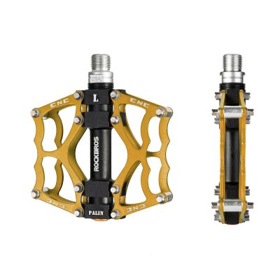 3. Rockbros JT201012LG 2010-12L Aluminium-Plattformpedale für Fahrräder – Gold