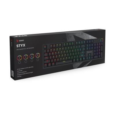 10. SAVIO MECHANISCHE TASTATUR STYX OUTEMU PEACH SILENT HOT SWAP RGB
