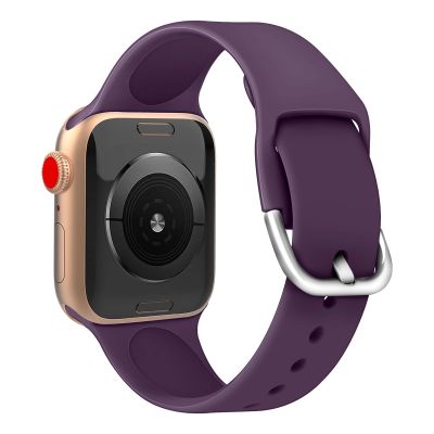 8. Silikonarmband APS für Apple Watch 38/40/41mm Armband Uhrenarmband - Gelb