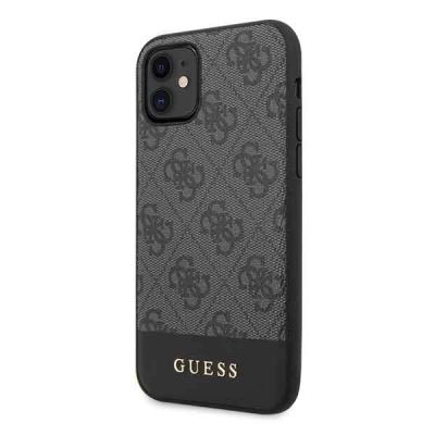 2. Guess 4G Stripe Collection Hülle für iPhone 11 6.1" / Xr - Grau
