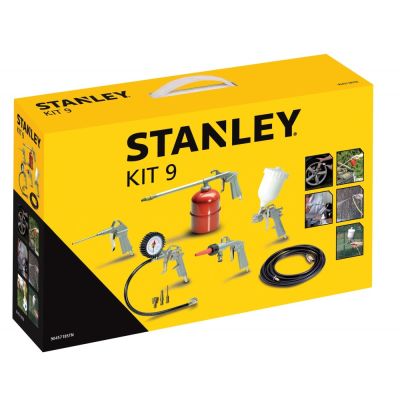 4. STANLEY 9-teiliges Druckluftwerkzeugset 9045718STN