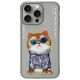 Nimmy Glasses Cool Cat Case für iPhone 15 Pro Max - Grau
