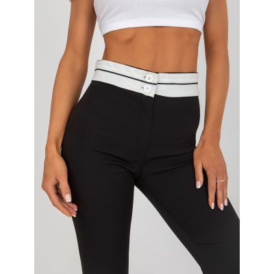 5. Schwarze Schlaghose ohne Taschen (DHJ-SP-6971.33P)