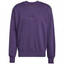 Herren adidas Essentials Feelcozy Fleece-Sweatshirt Lila JX3313