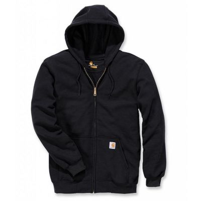 Carhartt Midweight Kapuzenjacke mit Reißverschluss, Schwarz