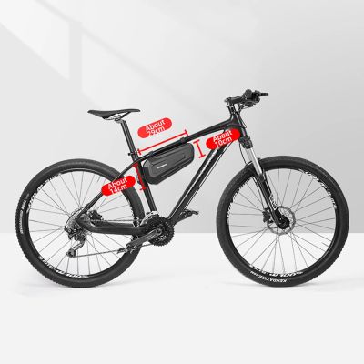 15. Rockbros B66 wasserdichte Fahrradtasche für Rahmen – Schwarz