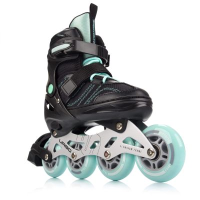 17. Meteor M 34-37 Urbo Rollschuhe Schwarz/Mint