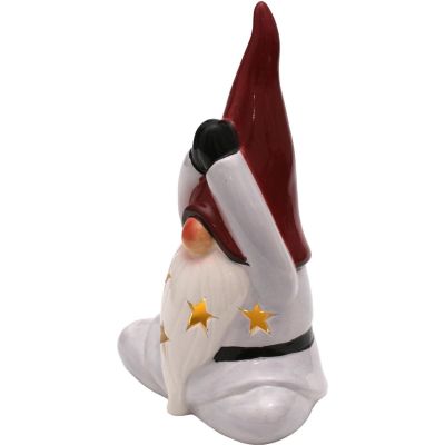 15. Weihnachtsmannfigur mit LED-Beleuchtung, 20 cm