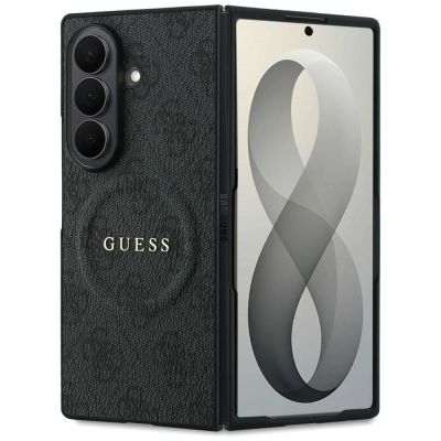 Guess 4G Classic MagSafe Hülle für Samsung Galaxy Z Fold 8 Ultra – Schwarz