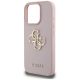 6. Guess Grained Big 4G Logo Small Classic Logo Case für iPhone 16 Pro - Pink