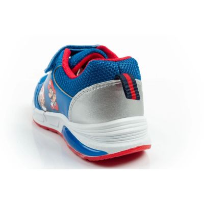 5. Leomil Kinder-Sportschuhe Super Mario Sneaker mit Klettverschluss und blauer LED-Beleuchtung