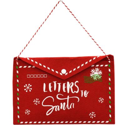 2. WEIHNACHTSBRIEFUMSCHLAG FÜR EINEN BRIEF AN DEN WEIHNACHTSMANN AUS FILZ 26x16CM LETTERS SANTA