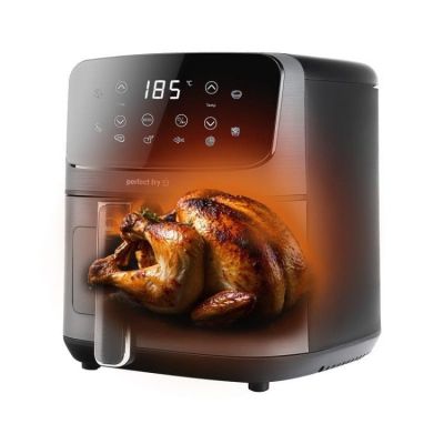 9. ELDOM FETTFREIE FRITTEUSE FR45 FRITELO 1500W TEMPERATURREGELUNG 80-200°C GLASFENSTER IM BEHÄLTER TOUCHSCREEN-BEDIENFELD