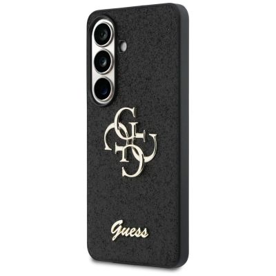 2. Guess Fixed Glitter Big 4G Metal Logo Hülle für Samsung Galaxy S26 - Schwarz